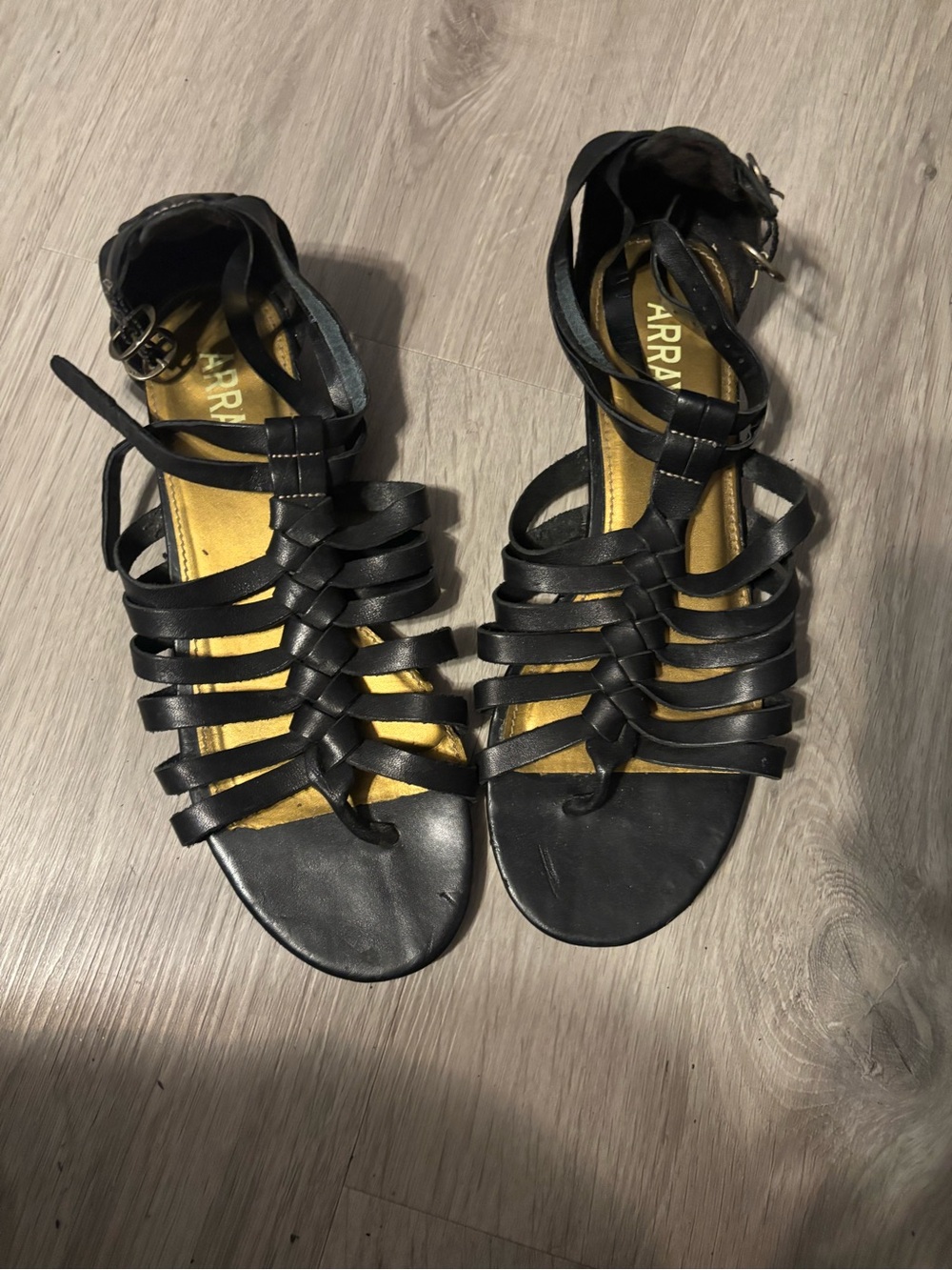 Arran Black Strappy Women's Sandals